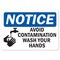 Signmission Public Safety Sign, Avoid Contamination, 36in X 48in Decal, 48" W, 36" L, Avoid Contamination OS-NS-D-3648-25583 - alternate 1